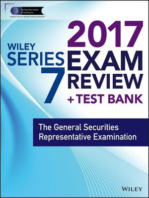 cover image of Wiley FINRA Series 7 Exam Review 2017